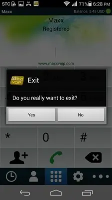 Maxx VoIP android App screenshot 0
